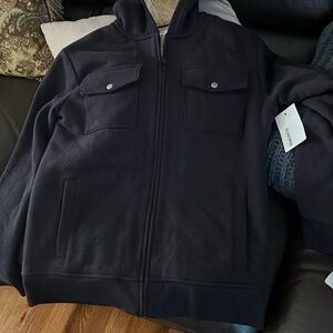 Boys Sherpa fleece lined jacket new size L